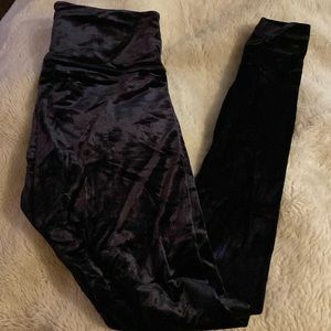 Athleta youth velvet leggings